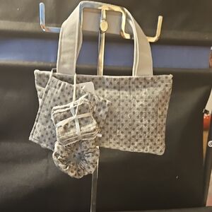 Gray Patterned Women's Bag Set